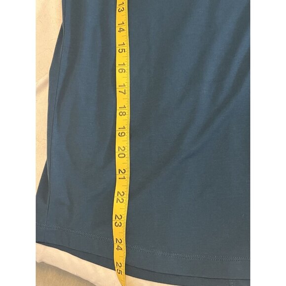 Athleta Turquoise Polyester Modal Blend Long Sleeve Shirt Size XS - Picture 12 of 12